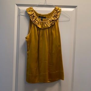 BCBG Maxazria Golden Yellow Blouse, size small